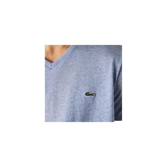 Men's Lightweight 100% Pima Cotton V-Neck T-Shirt Men's 3XL - Blue Preppy - Picture 2 of 7